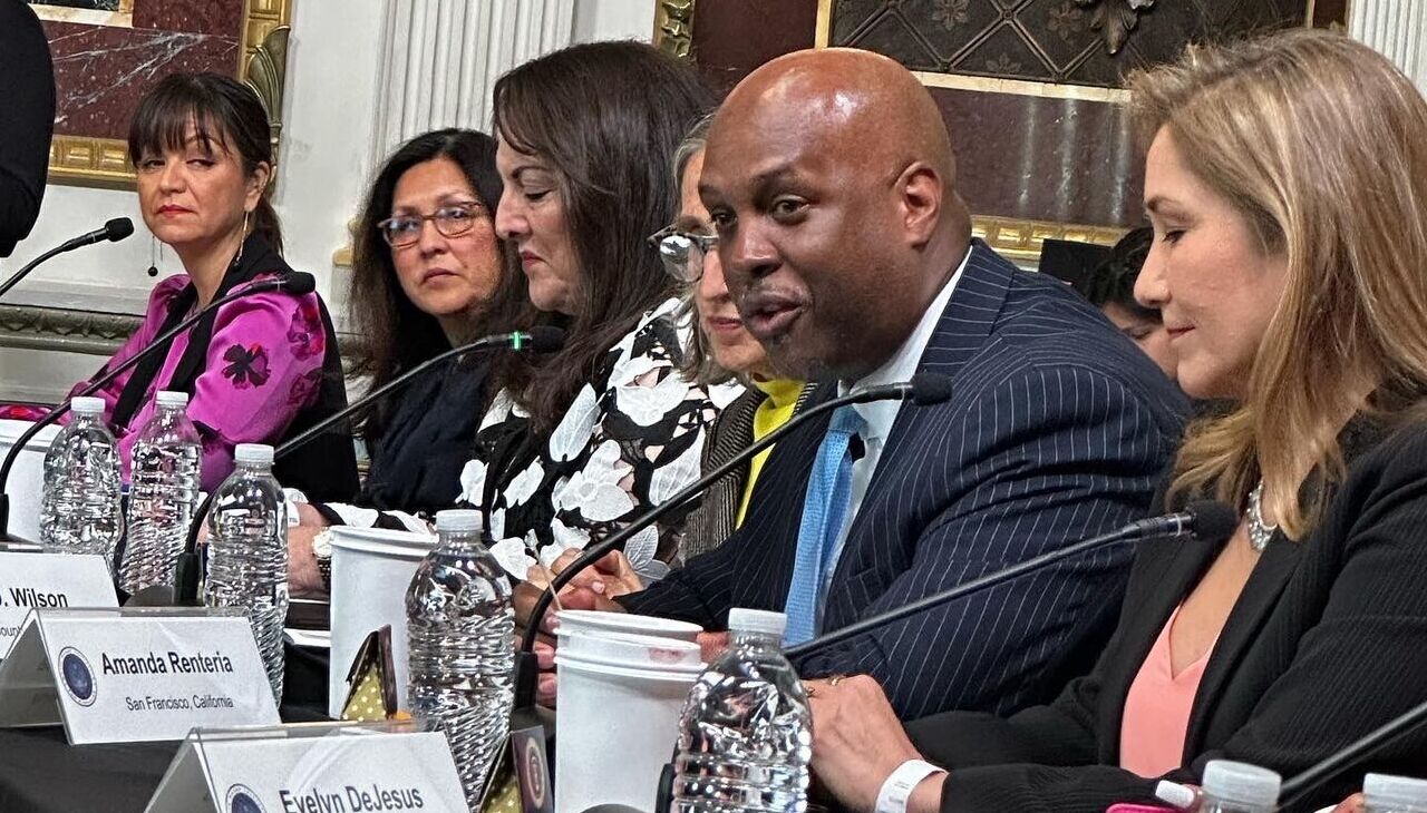 Cid Wilson during sworn-in ceremony at Washington, D.C. 