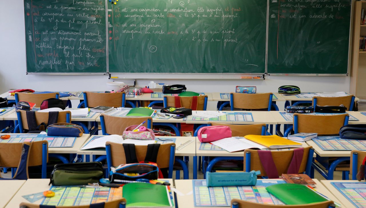 Empty classroom. 