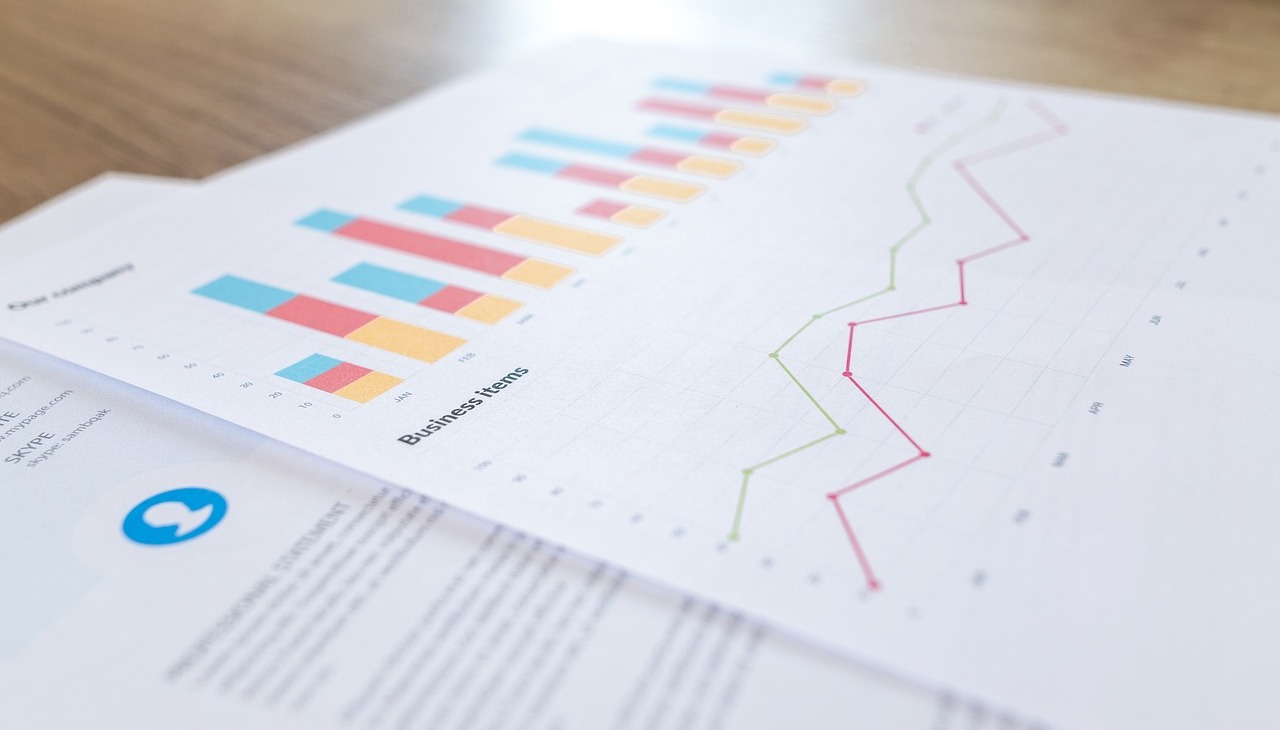 Financial chart. 