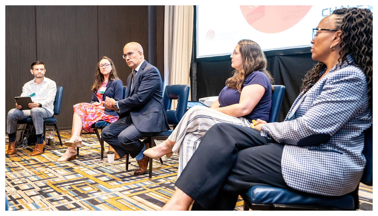 Members of a Closing the Gap session seated side-by-side.