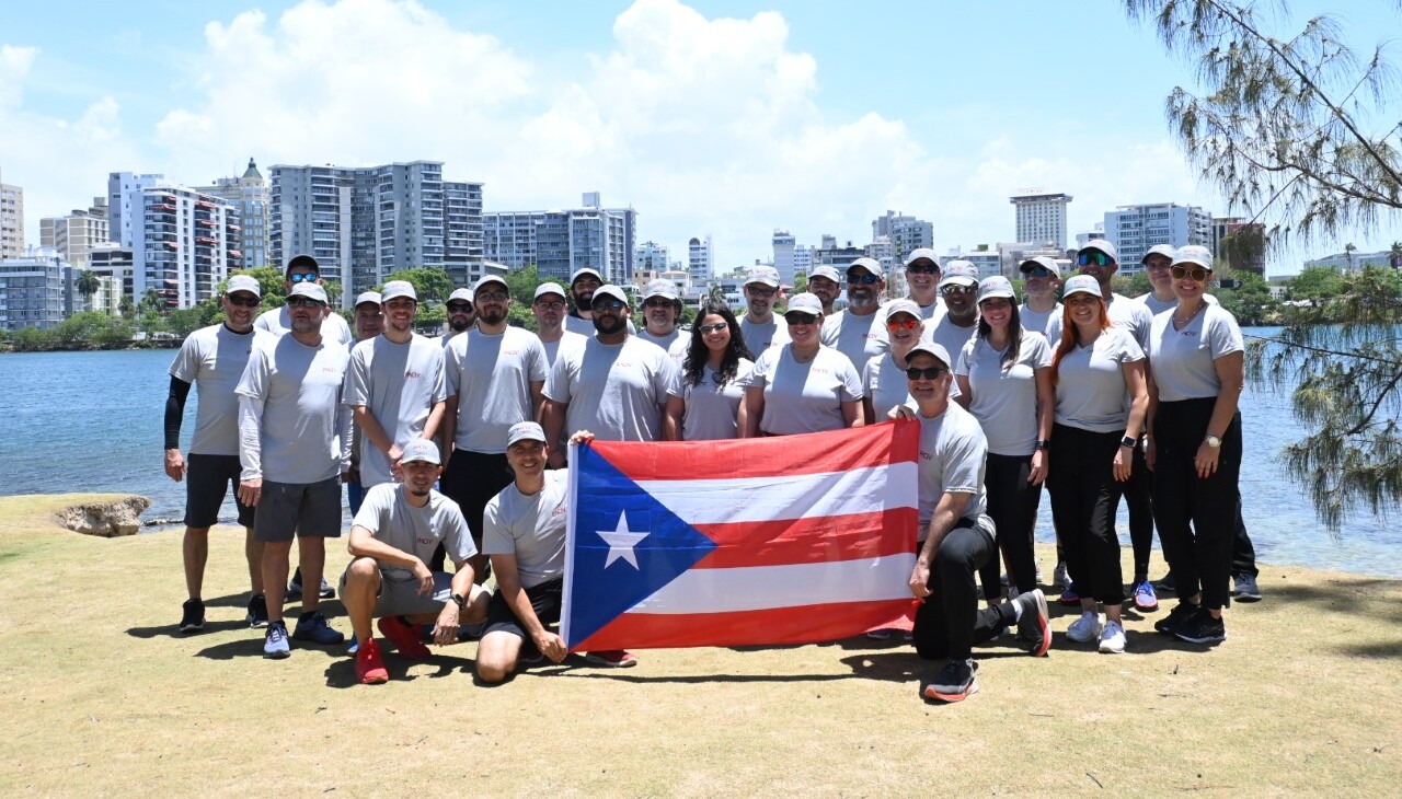 PACIV staff at a team building event.