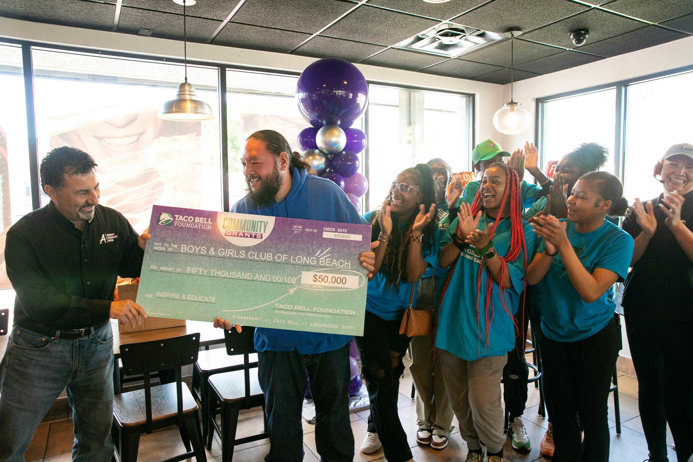 On June 1, the Taco Bell Foundation announced the awarding of $15 million in grants to 452 U.S.-based nonprofit organizations focused on setting young people up for success. Courtesy Photo. 