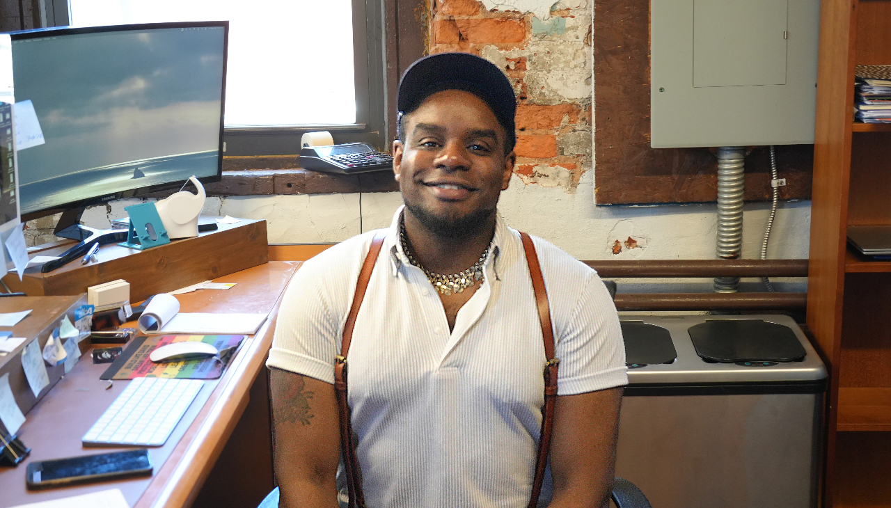 Tyrell Brown is the Executive Director of GALAEI, the organization behind this year's Pride March and Festival. Photo credit: Emily Leopard-Davis/AL DÍA News