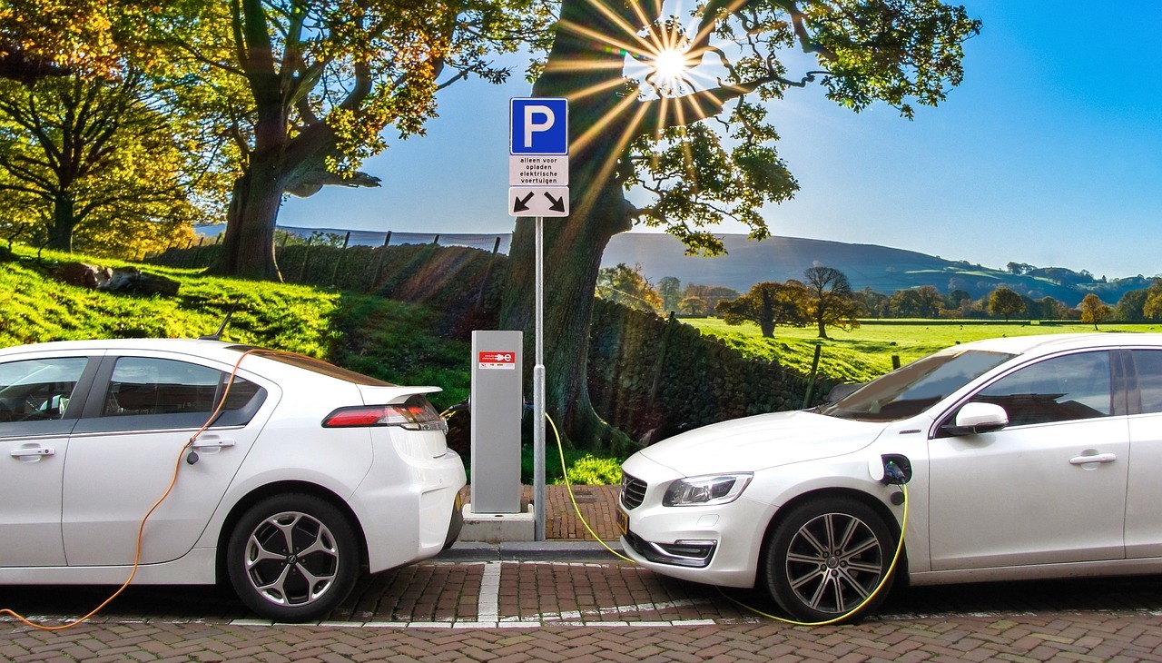 electric vehicles' charging station. 