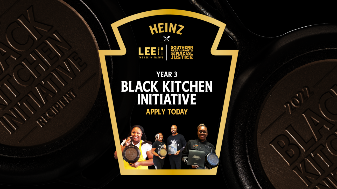 Heinz Black Kitchen Initiative promo graphic. 