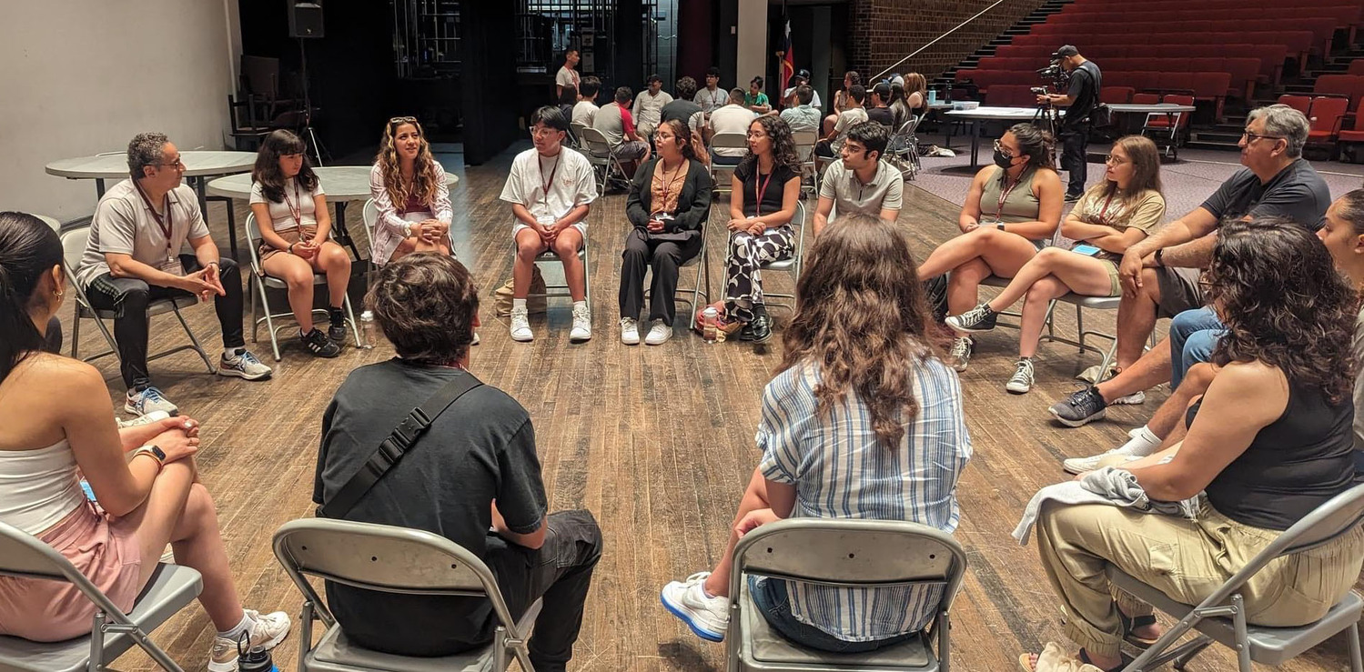 A small group of Summit leadership participants discussed the strategy work they were doing related to the Latino community and the American Dream.