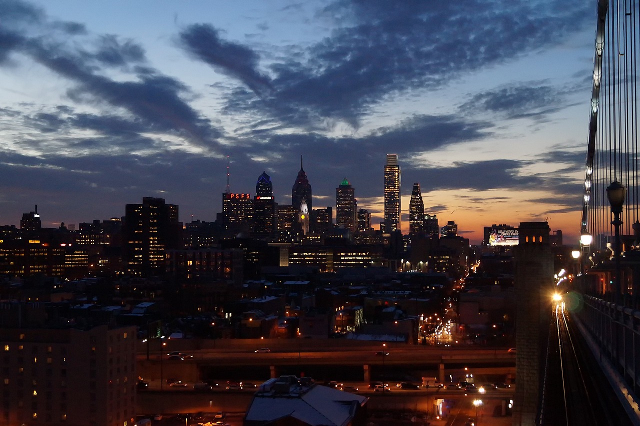 Panoramic view of Philadelphia. 