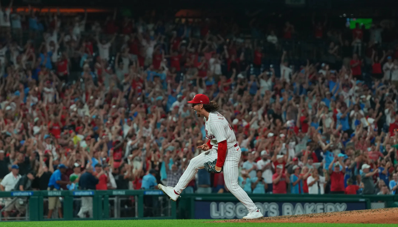 Michael Lorenzen threw a no-hitter in just his second start with the Philadelphia Phillies. Photo Credit: Mitchell Leff/Getty Images.