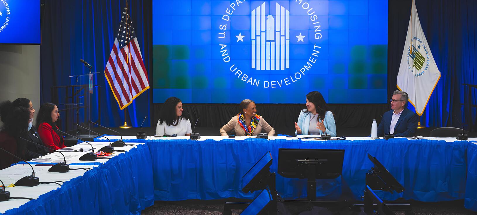 Cindy Nava in a Federal meeting. 