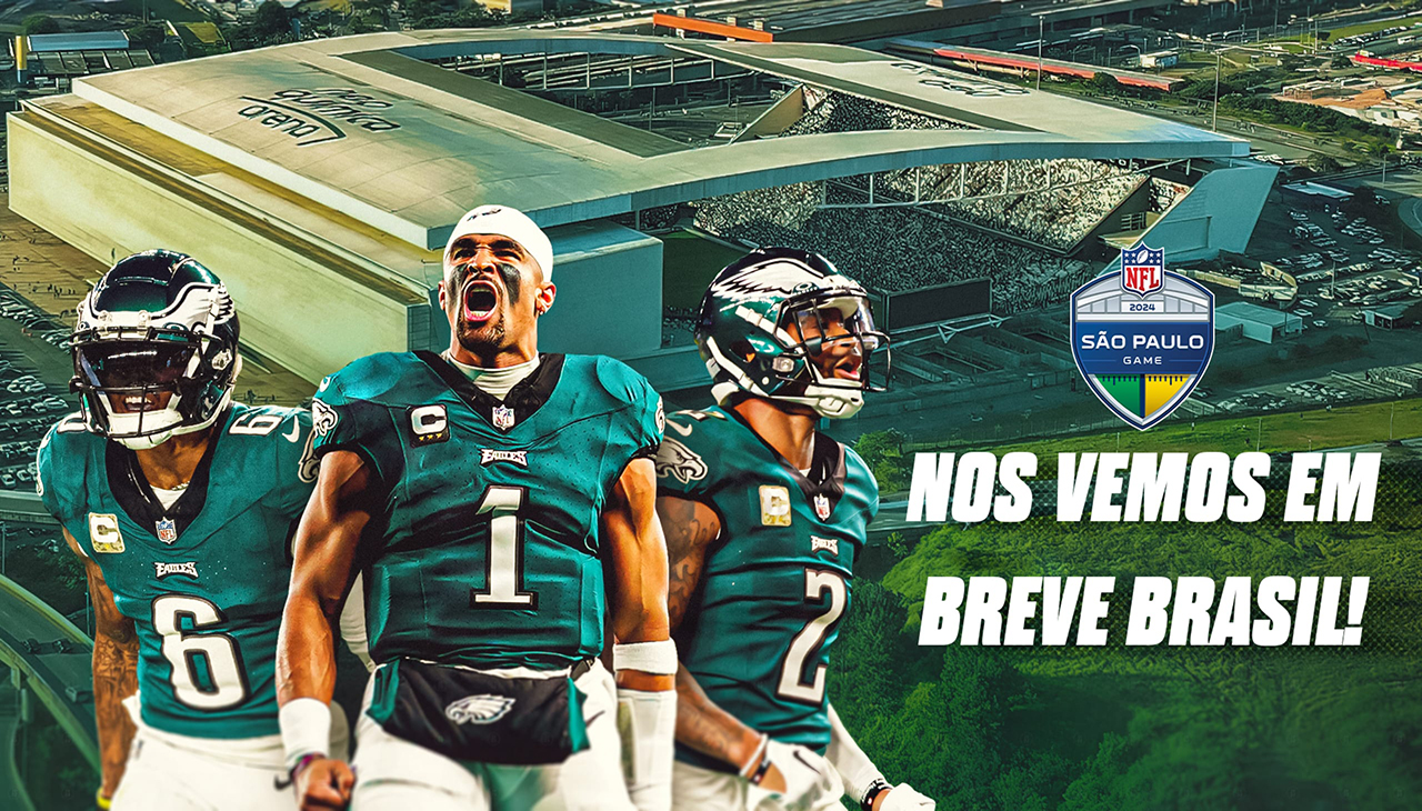 The Eagles will kick off the 2024 regular season with the NFL's first-ever game in South America. Courtesy: NFL