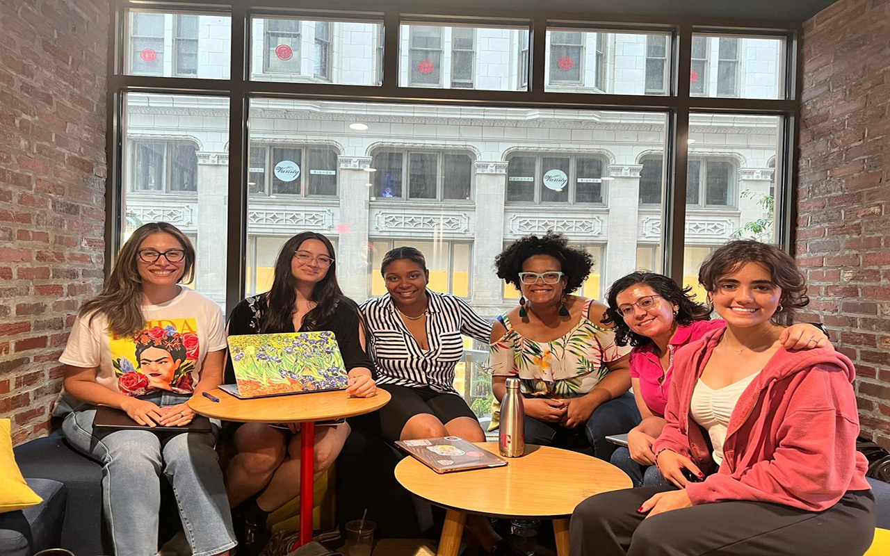 Chapter Leaders (Left to right): Penelope Silva, Arely Lopez, Sandra Mosquera, Camila Zukiene, Carol Obando-Derstine, Lydia Derstine, (not pictured): Amaris Hernandez Padgett