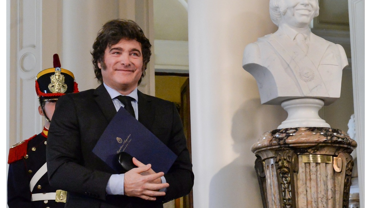 Javier Milei, presidente de Argentina. Foto tomada de los servicios de prensa de la Presidencia de Argentina.