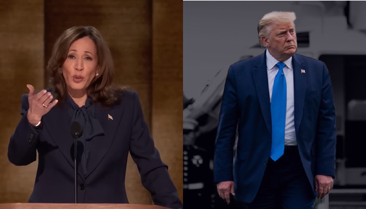 Kamala Harris y Donald Trump. Imágenes tomadas del canal de Youtube de Kamala Harris y del website de la campaña de Donald Trump