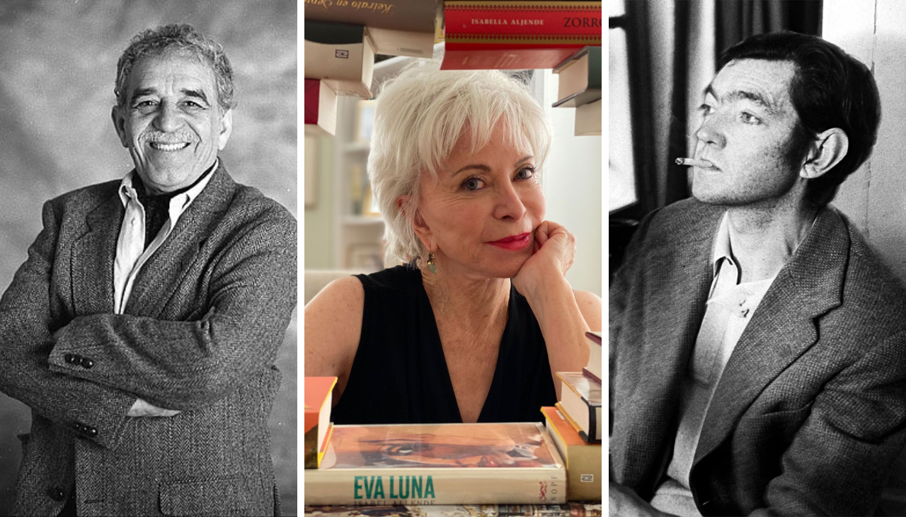 García Marquez, Isabel Allende y Cortazar son algunos de los grandes exponentes de la literatura latina. Foto: Collage WikiCommons.