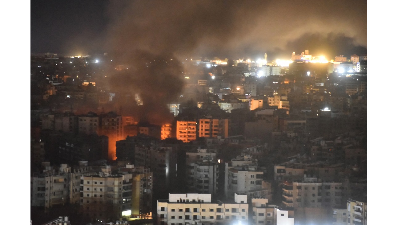 Israel bombed Lebanon. (Photo by Fadel ITANI / AFP)