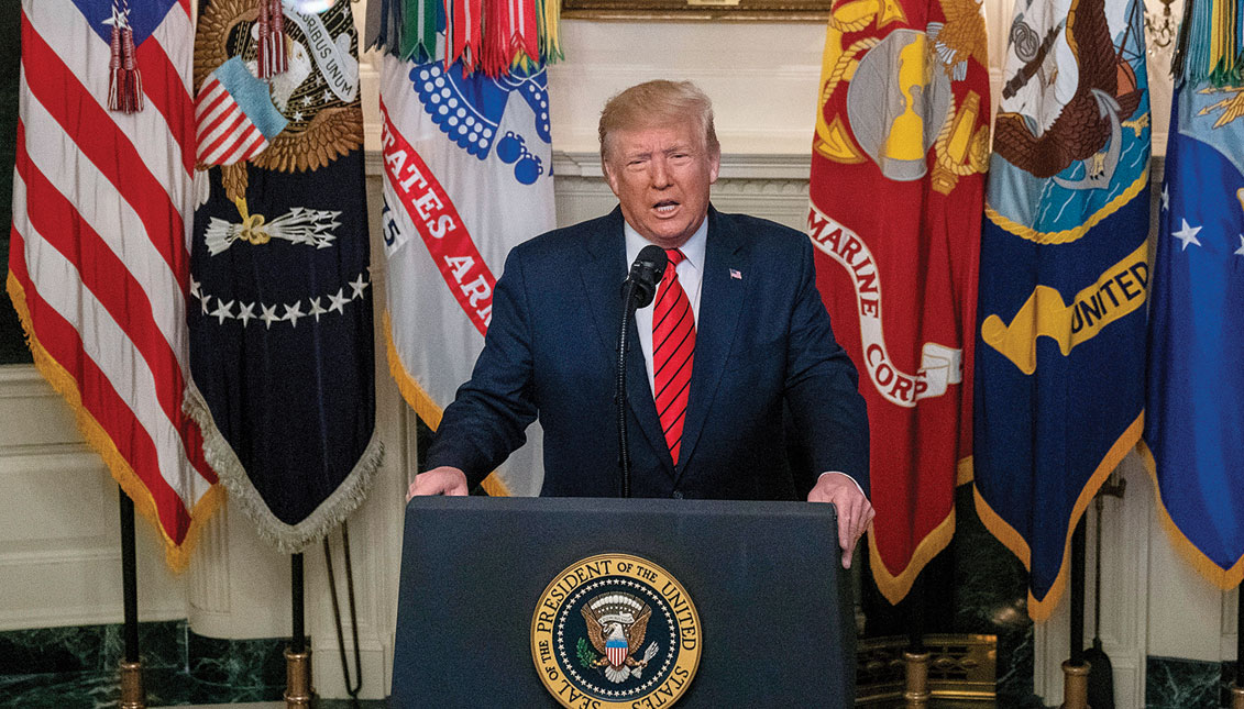 President Trump announced that ISIS leader Abu Bakr al-Baghdadi has been killed in a military operation in northwest Syria. Photo by Tasos Katopodis/Getty Images)