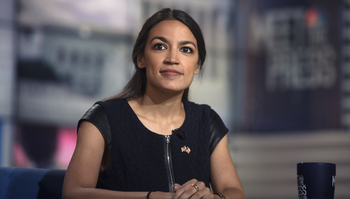 The 2020 DNC will air a one-minute pre-recorded message filmed by AOC from her home. Photo: Getty Images
