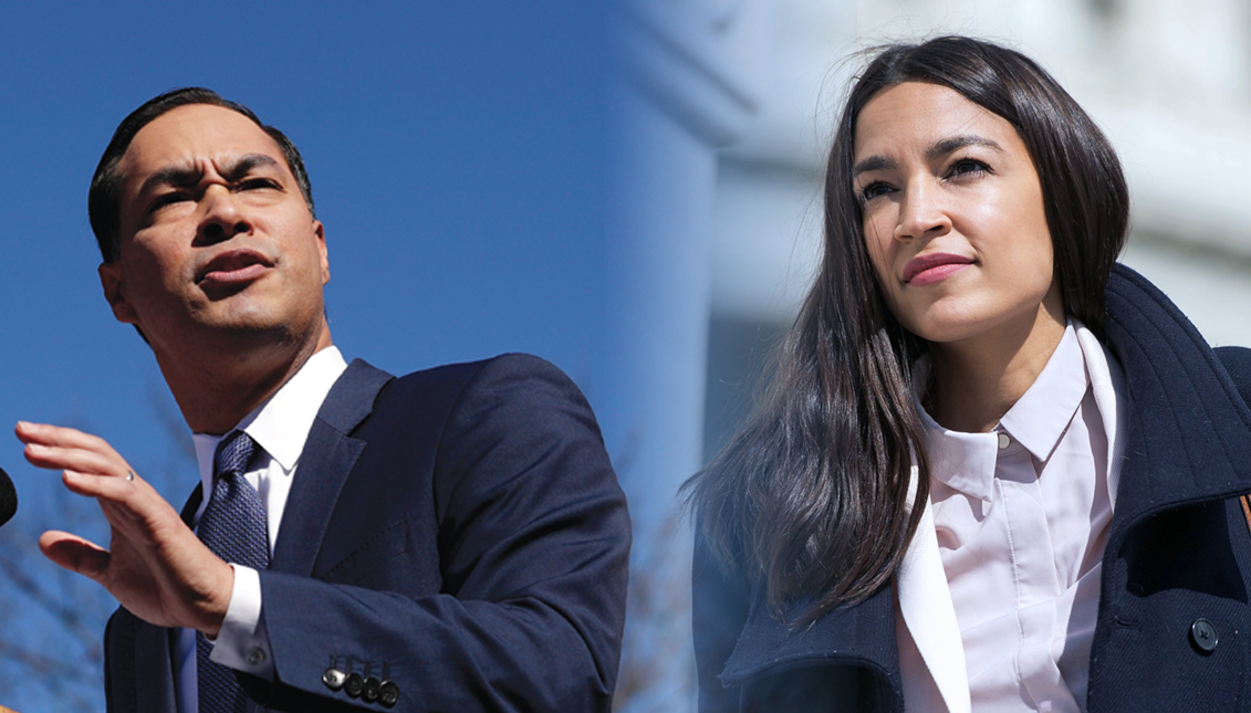 From AOC to Julián Castro. The Latinx leaters featured in the DNC. Photo: Getty Images
