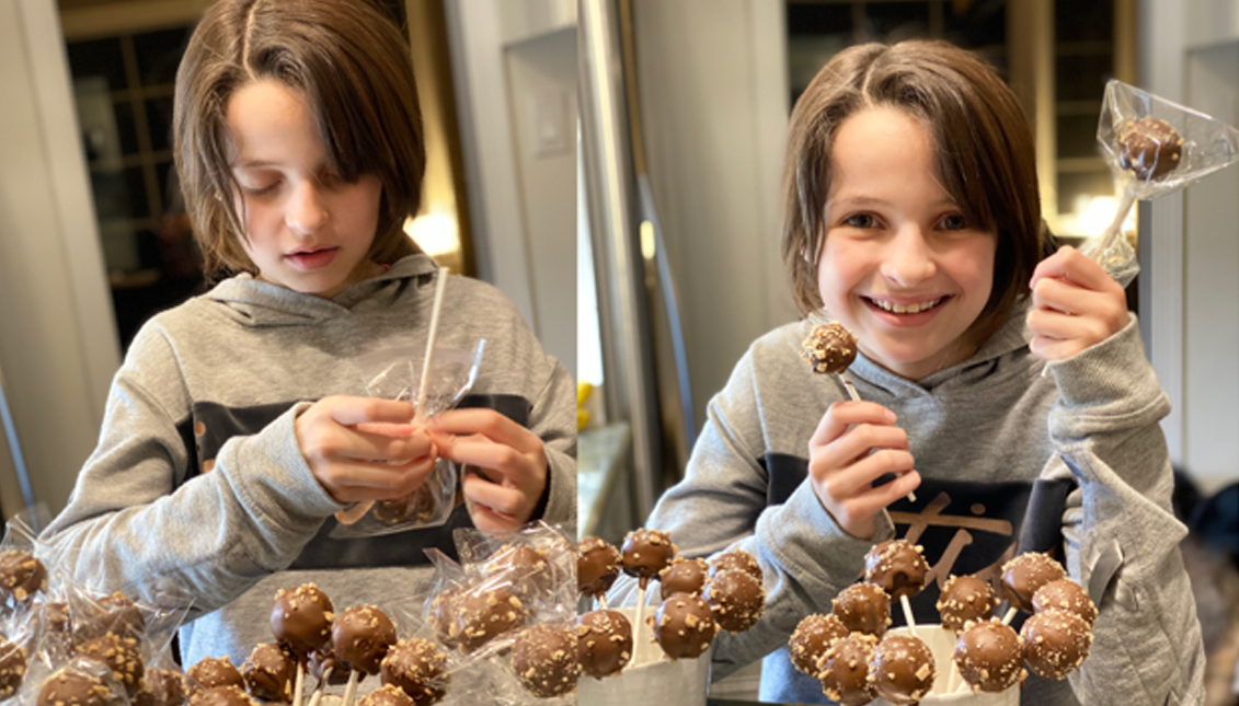 Cake pops are Salerno's favorite thing to bake. Photo courtesy of the Salerno family.