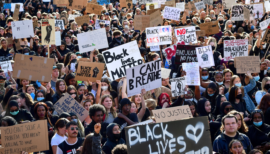 Public opinion is beginning to divide around the Black Lives Matter Movement. Source: AP.