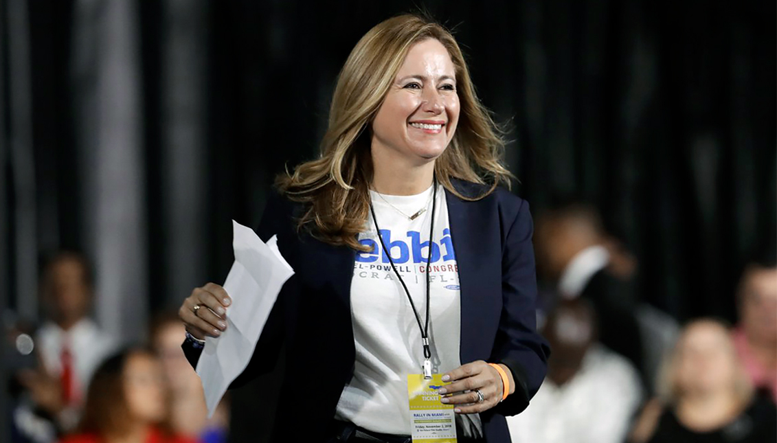 Rep. Debbie Mucarsel Powell raises concerns over disinformation spreading in her state among Spanish-speakers. Photo: AP
