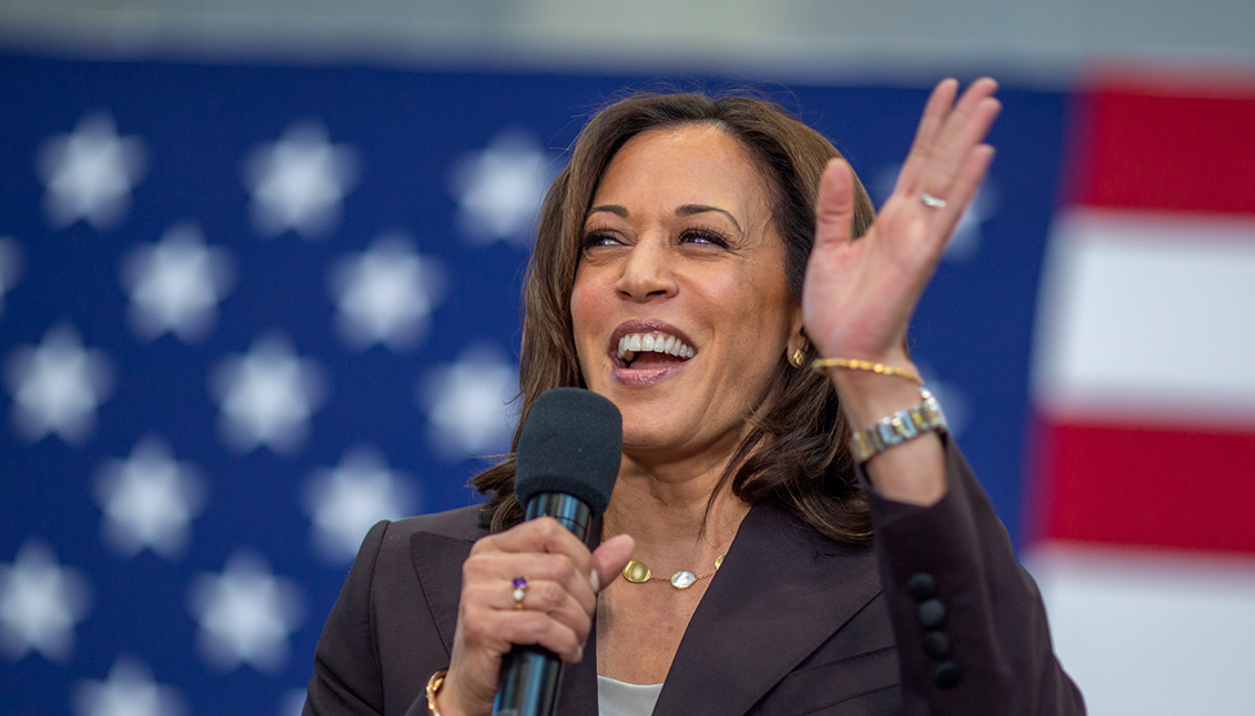 El 47% de los votantes registrados tiene una opinión desfavorable de la vicepresidenta Kamala Harris. Foto: Getty Images