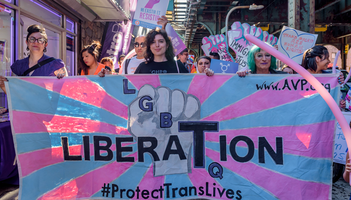 The trans-Latinx march is hoping to decrease the stigma on immigrants, nonbinary citizens, and trans issues. Photo: Getty Images.
