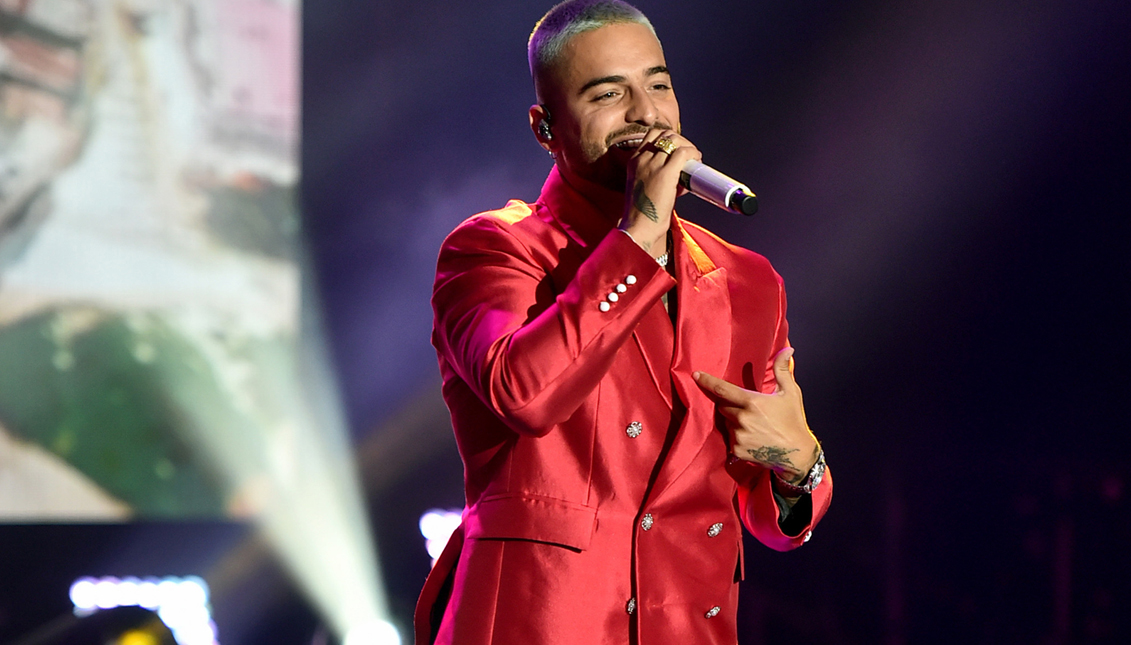 Colombian singer Maluma in one of his concerts. Photo: Getty Images