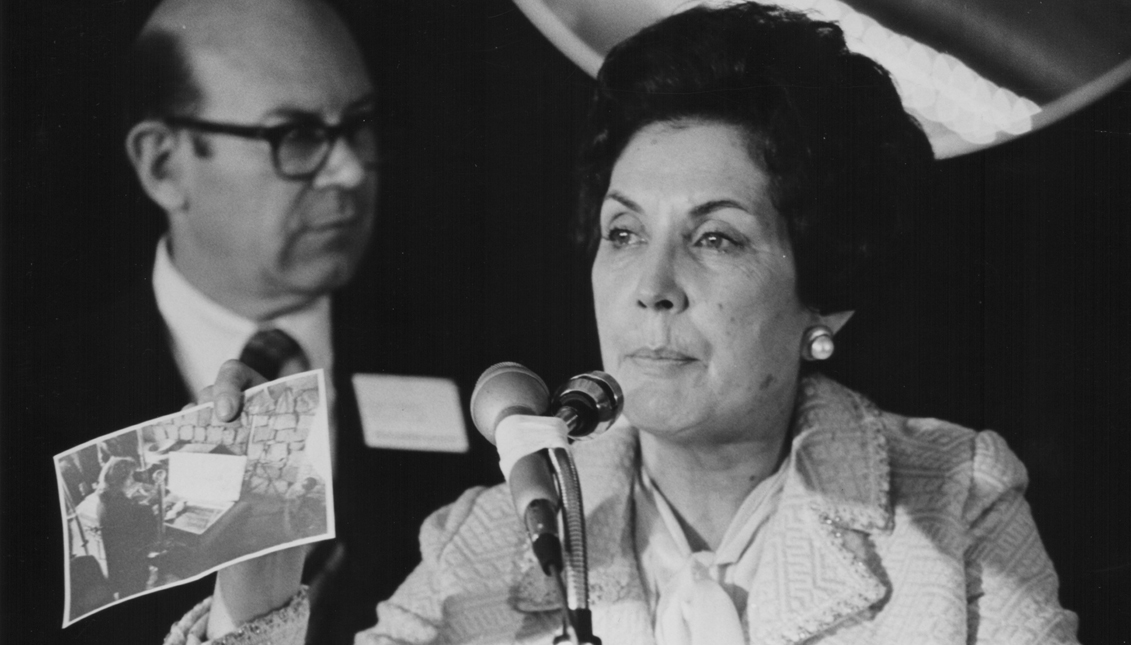 Chile's former First Lady Hortensia Bussi Soto de Allende (1914 - 2009). Photo: Getty Images. 
