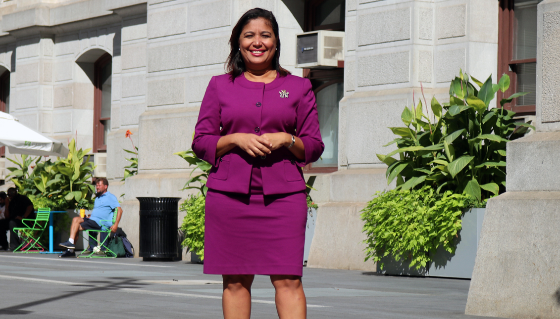 Councilwoman Maria Quiñones Sánchez announced the units at a press conference on Nov. 18. Photo: Al Día News