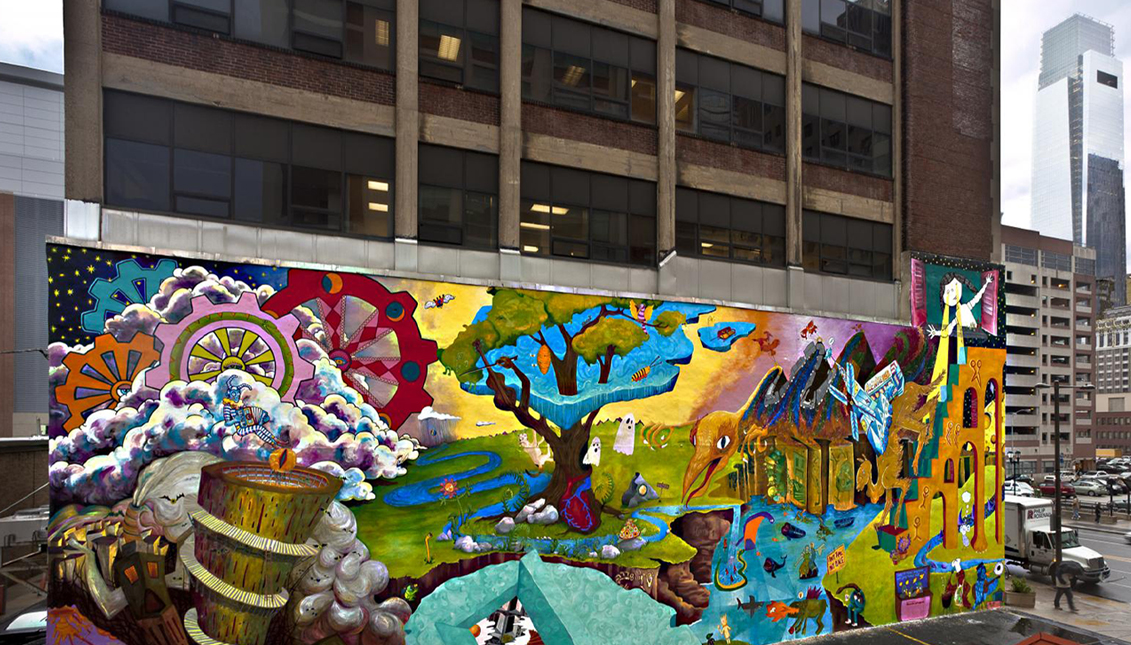 Participants involved in Color Me Back are making the city a brighter place. Photo: Arts.gov