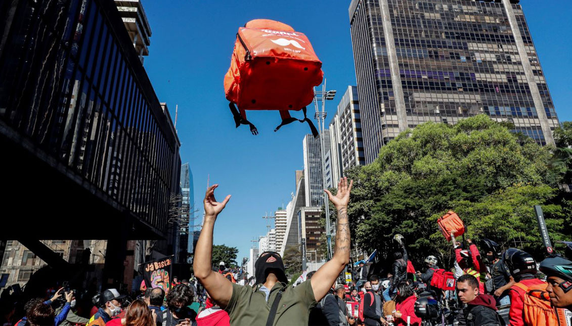 Delivery workers go on 24-hour strike across Brazil to demand improvements Sao Paulo, July 1 (EFE)