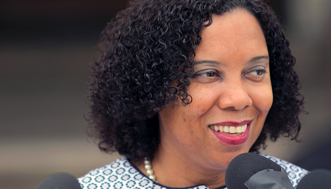 Rhode Island's first Afro-Latina Lieutenant Governor Sabina Matos. Photo: Getty Images 
