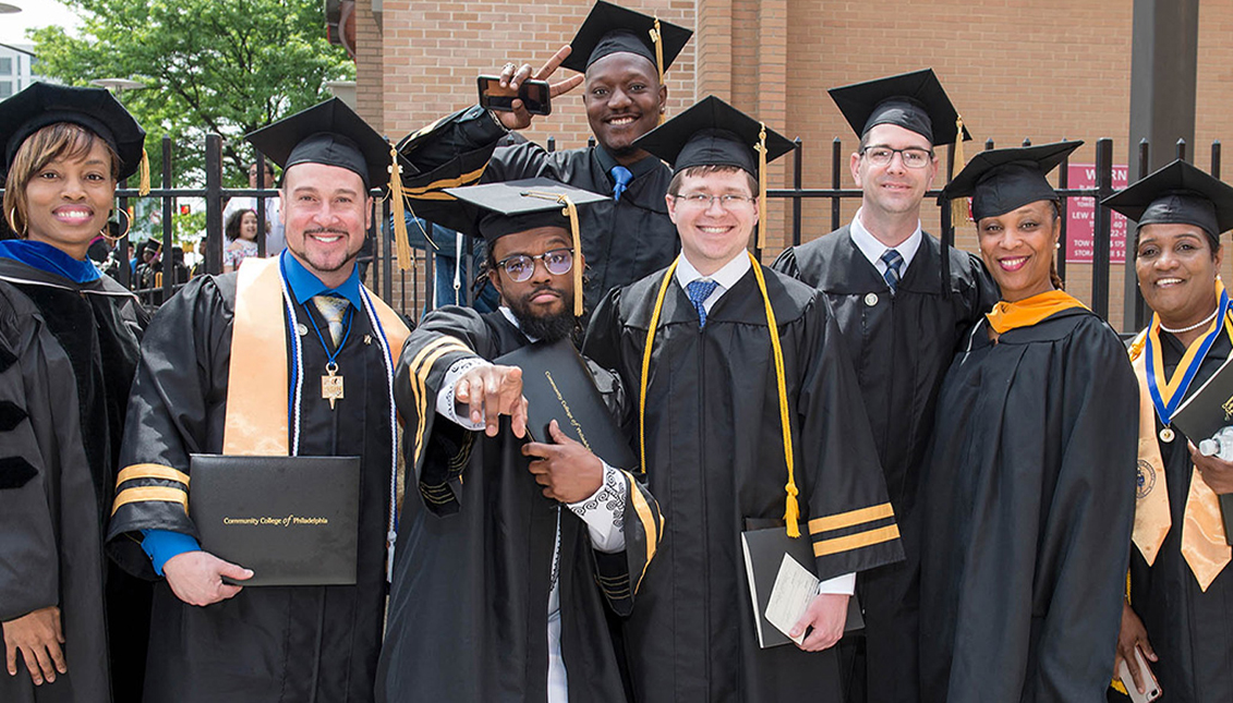 The inaugural class of Octavius Catto scholars at the Community College of Philadelphia features 79 participants. Photo: CCP