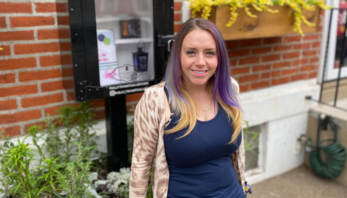 Sarah Rado, a Fishtown local, was inspired by the free community fridges that sprouted around the city. Photo: Sarah Rado.