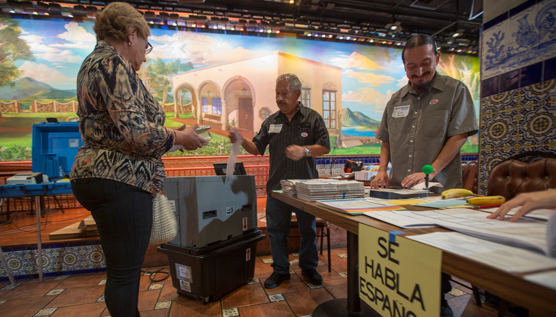 The Latinx demographic is projected to make an unprecedented impact in the 2020 election. Photo: Getty Images
