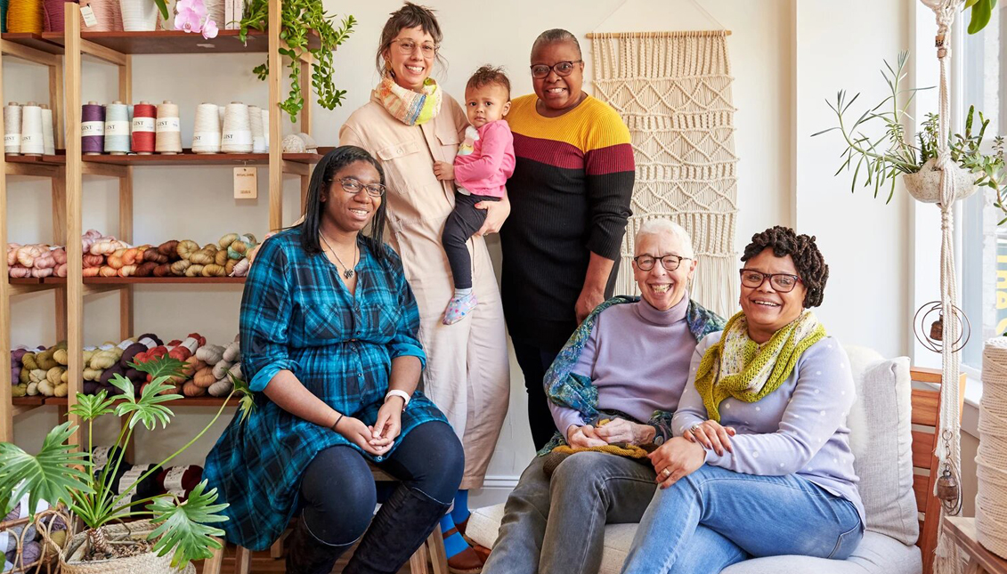 Wild Hand in Mt. Airy is helping Philadelphians cope with COVID trauma through knitting. Photo courtesy of: Wild Hand.