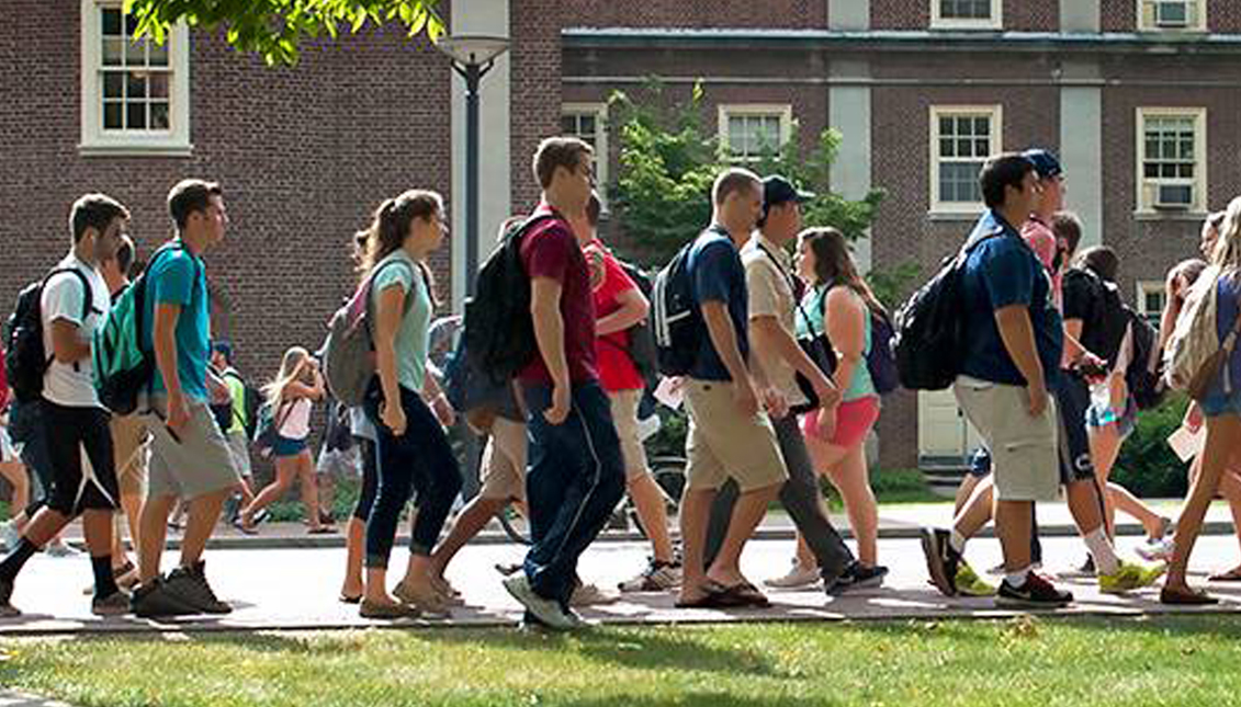 Penn State is requiring students to wear masks indoors. Photo: Facebook.
