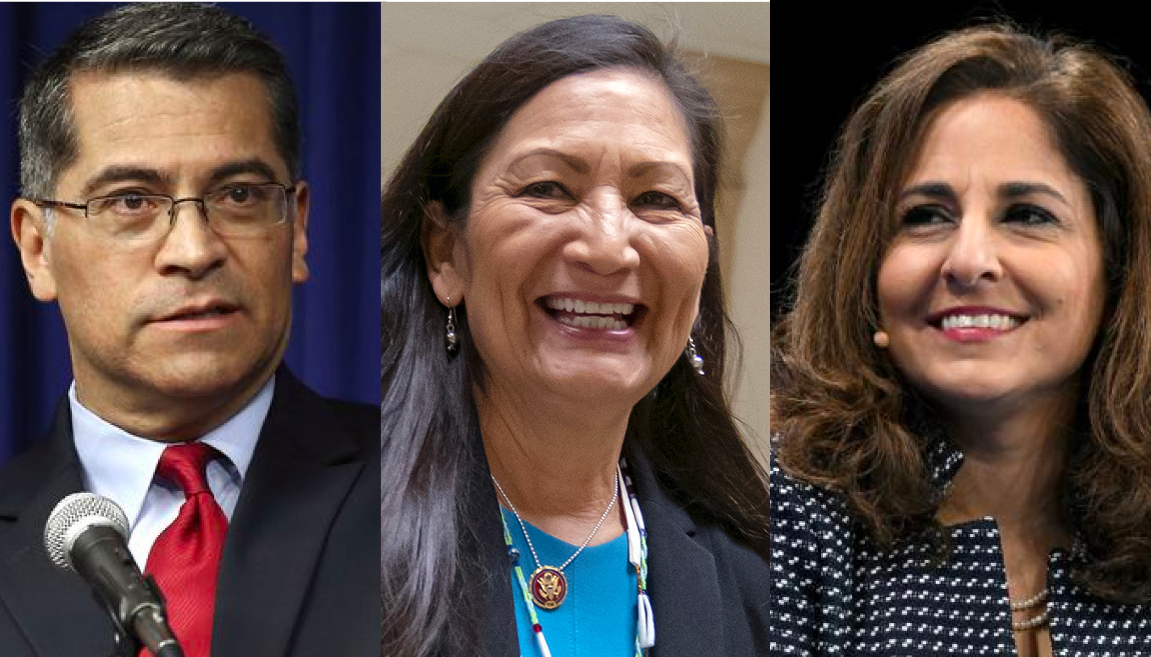 Xavier Becerra, Deb Haaland, and Neera Tanden have all faced intense questioning by the Senate. Photo: Getty Images.