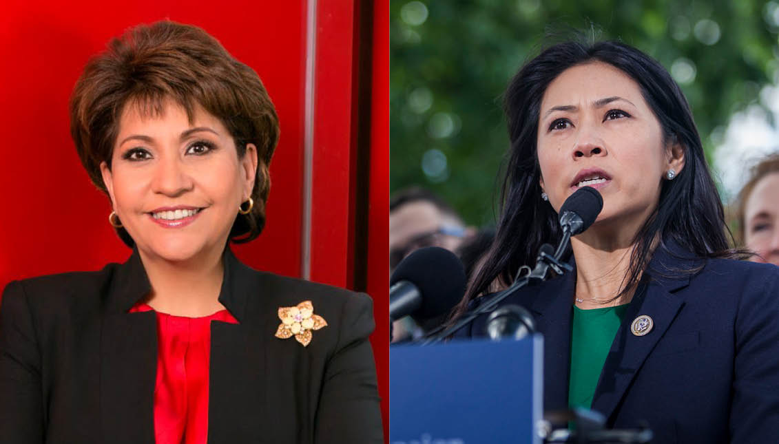 UnidosUS CEO & President Janet Murguía with Rep. Stephanie Murphy (D-FL)  Photo: EFE/Gettyimages
