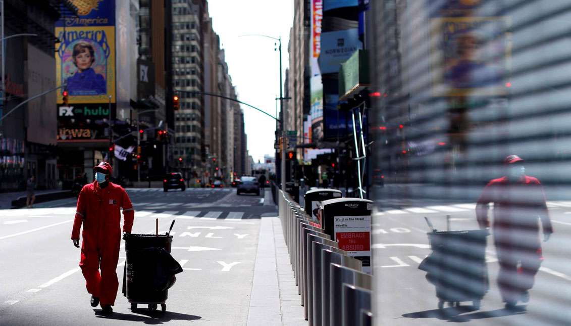 The United States is the epicenter of the Coronavirus pandemic in the world. Photo: Mike Segar/Reuters.