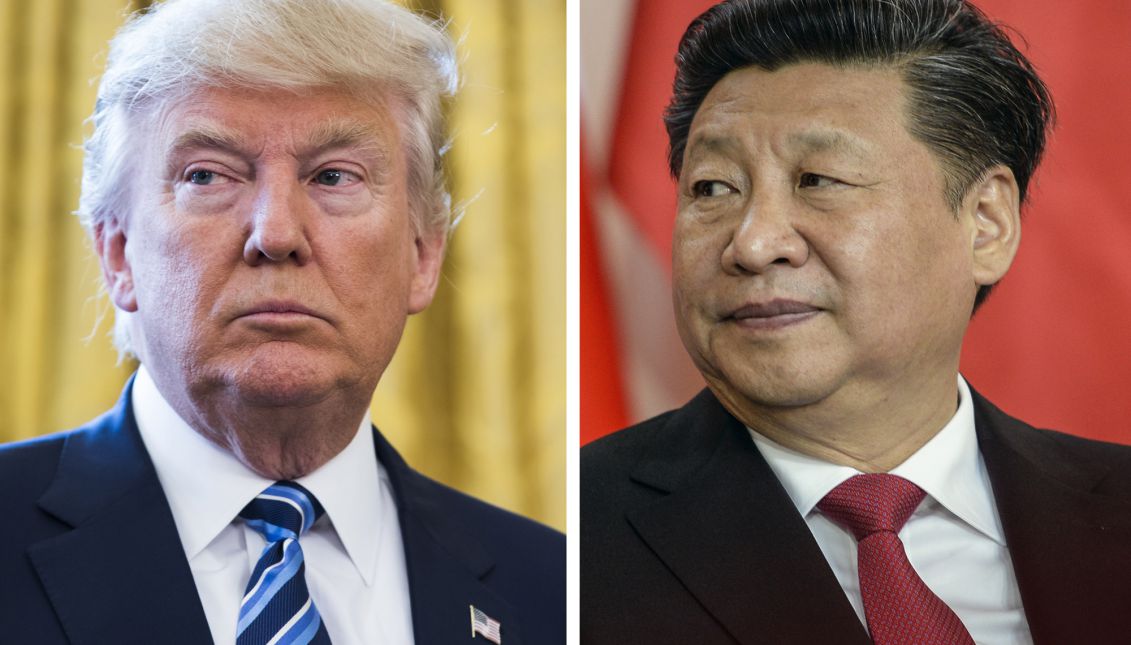 A combo picture shows (L) US President Donald J. Trump during Attorney General Jeff Sessions' swear-in ceremony at the White House in Washington, DC, USA, 09 February 2017, and (R) Chinese President Xi Jinping after signing a bilateral treaty with Czech President Milos Zeman (not pictured) at Prague Castle in Prague, Czech Republic, 29 March 2016. EPA/JIM LO SCALZO/FILIP SINGER
