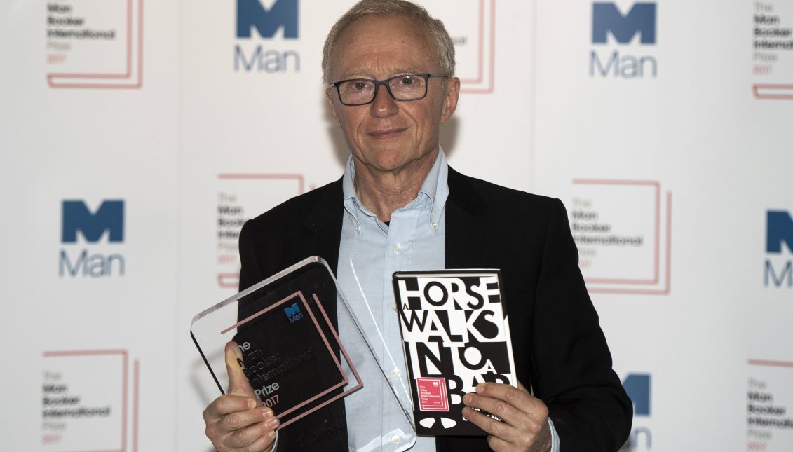 Author David Grossman from Israel poses for photographs after being announced the winner of the 'Man Booker International Prize 2017' for his novel 'A Horse Walks Into A Bar' during a ceremony at the Victoria and Albert Museum in London, Britain, 14 June 2017. EPA/WILL OLIVER