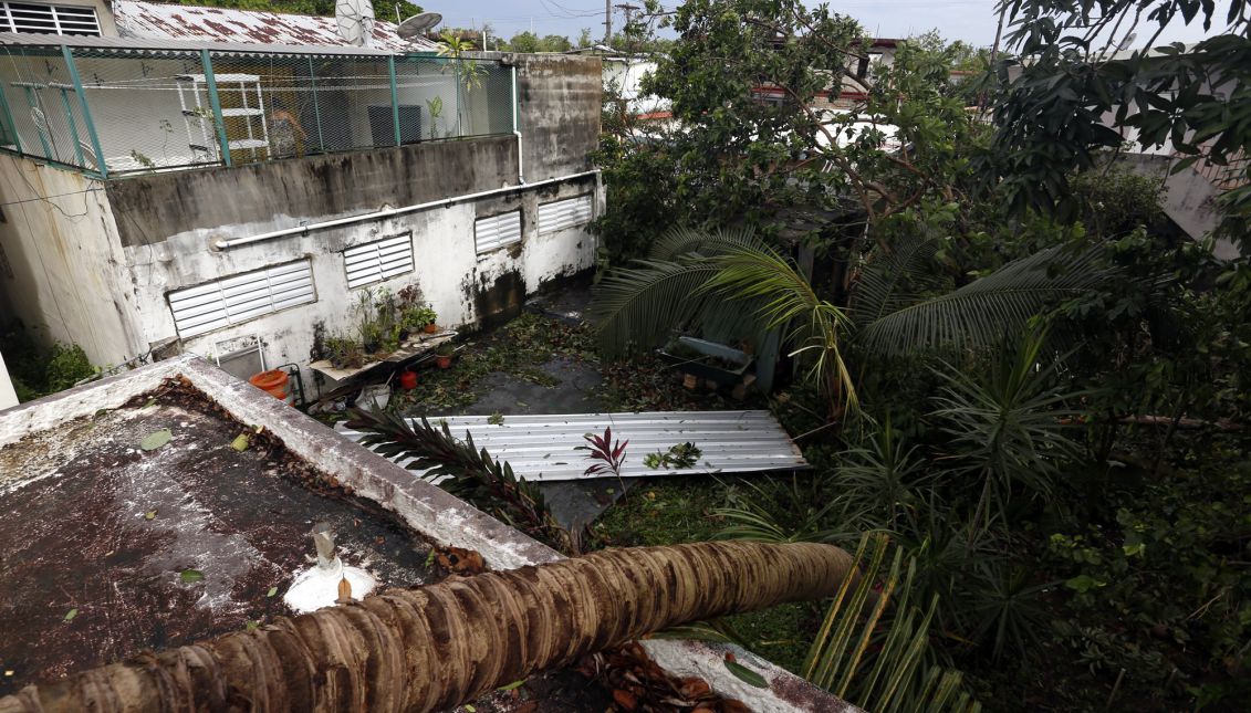 View of wreckage in the vicinity of the Santurce neighborhood in the aftermath of the hurricane Irma, in San Juan, Puerto Rico, Sept. 7, 2017. EPA-EFE/Thais Llorca
