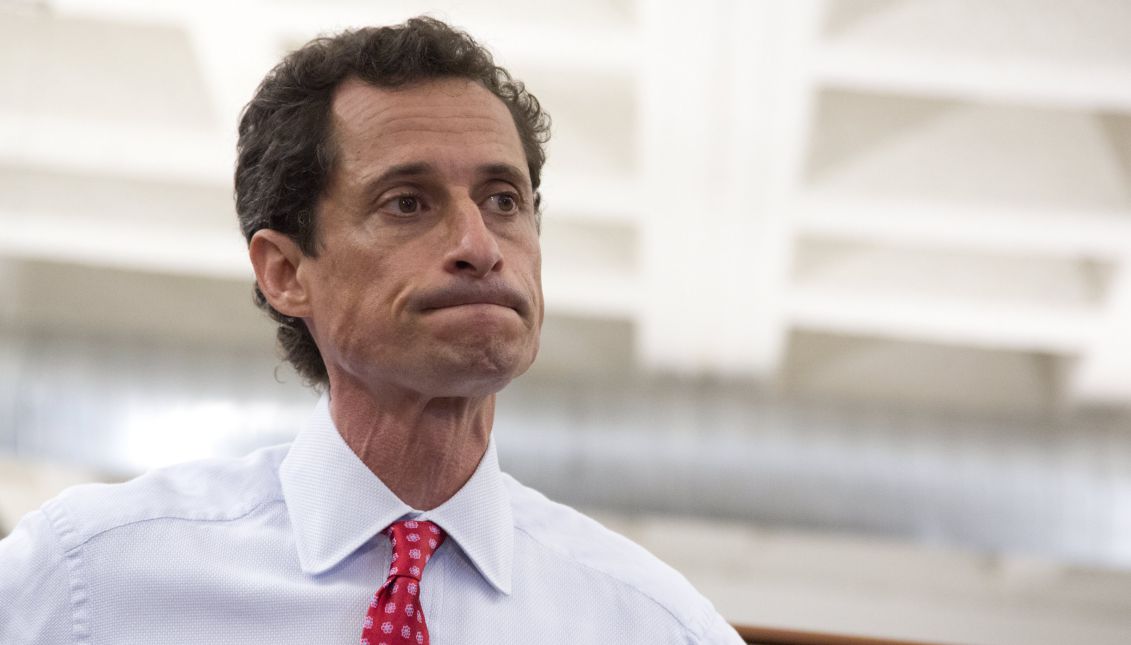 New York City mayoral candidate Anthony Weiner speaks to reporters during a press conference where he admitted to sending sexually explicit text messages in New York, USA, July 23, 2013. EPA-EFE FILE/ANDREW KELLY
