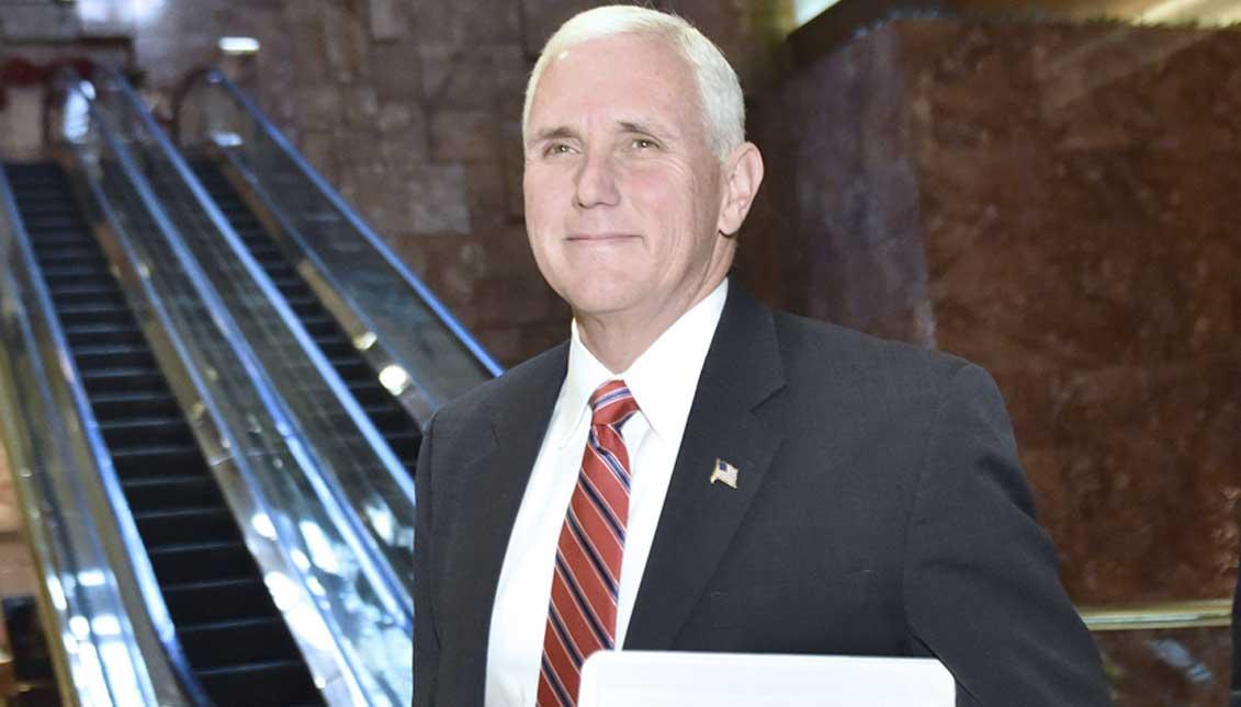 Mike Pence, who was met with protests during a visit to Philadelphia on June 19, is expected to be met with similar demonstrations on Monday, July 23, at the Union League of Philadelphia. (File photo)
