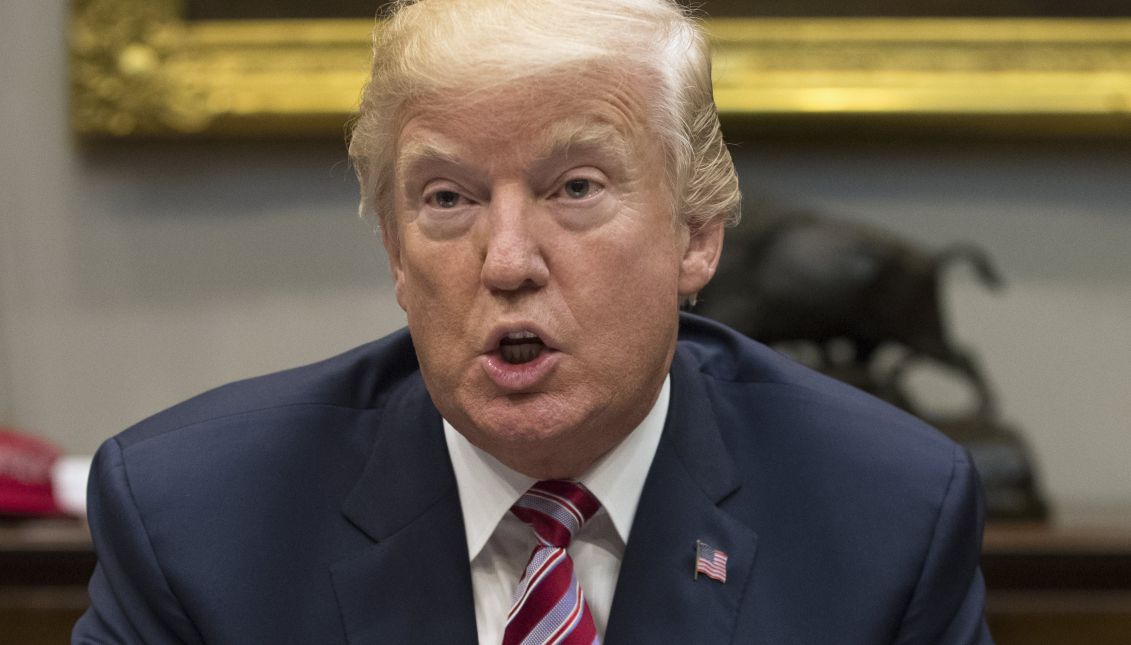 US President Donald J. Trump speaks during a meeting on tax policy with business leaders in the Roosevelt Room at the White House in Washington, DC, USA, Oct. 31, 2017. EPA-EFE/MICHAEL REYNOLDS