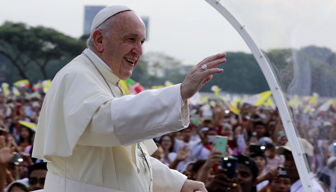  El Papa dio una misa multitudinaria en Myanmar el pasado 29 de noviembre de 2017. Foto: EPA-EFE/NYEIN CHAN NAING