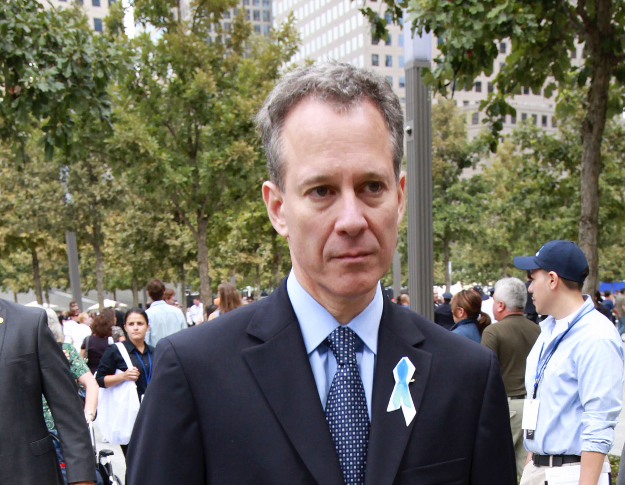 New York State Attorney General Eric Schneiderman at opening day of the September 11th Memorial during the tenth anniversary ceremonies at the site of the World Trade Center September 11, 2011, in New York, USA. EFE