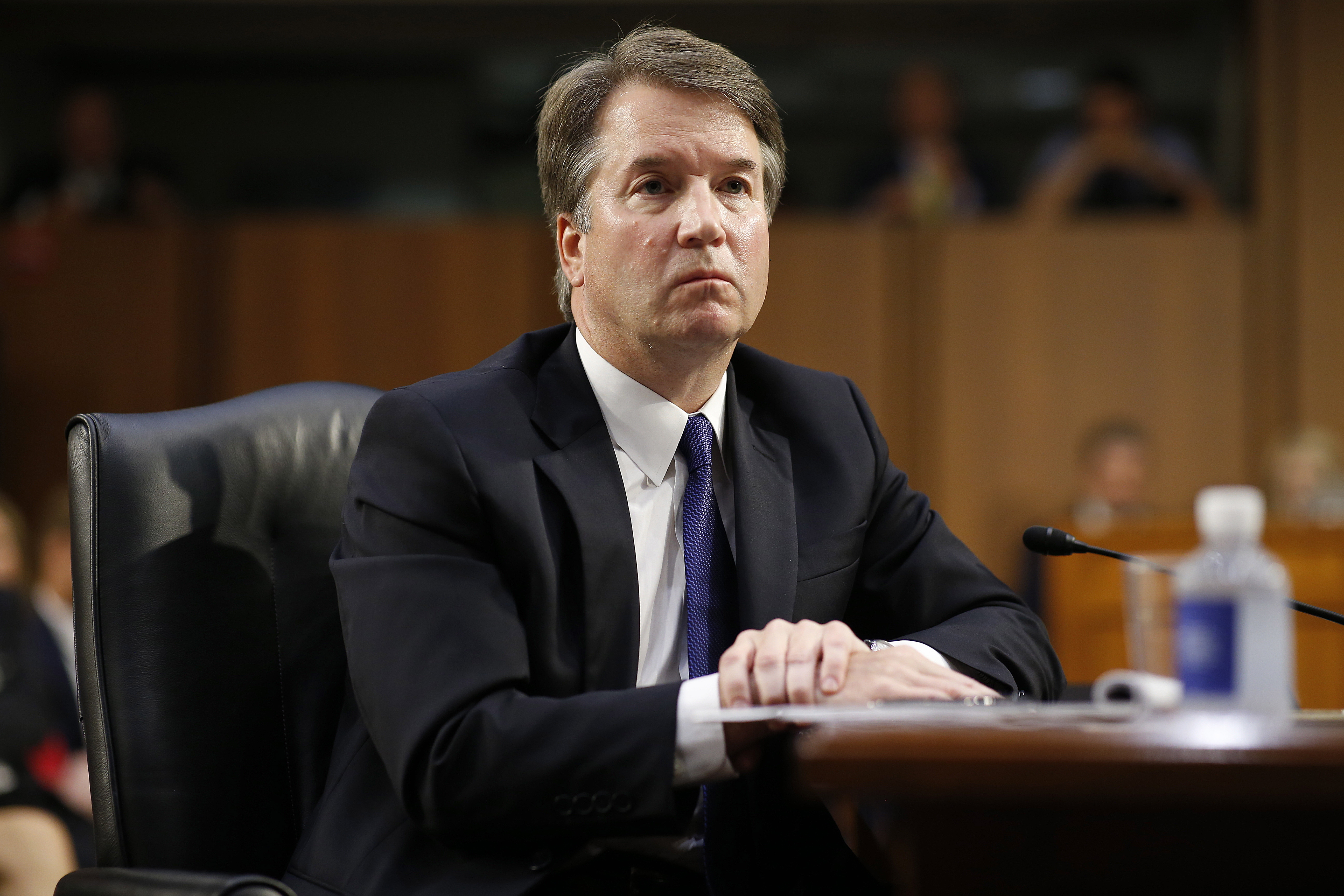 Judge Brett Kavanaugh at his Senate confirmation hearing in Washington on Sept. 4, 2018. EFE-EPA/Michael Reynolds